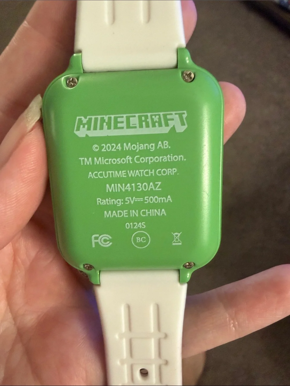 Kids Smart Watch w/ Camera Games Music Alarm Touchscreen Minecraft Camo